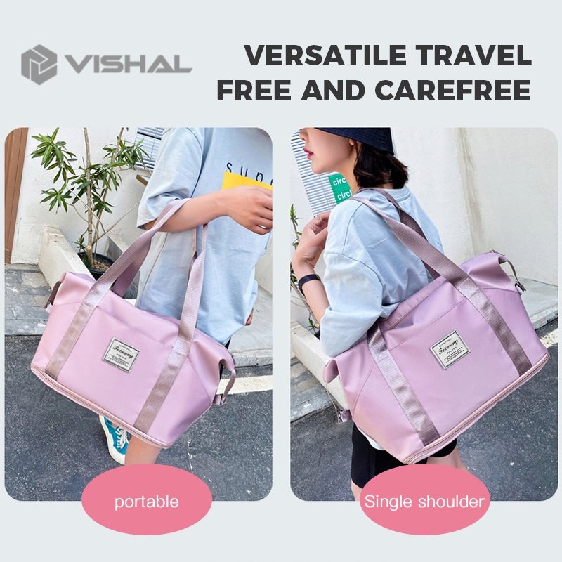 VISHAL TAS TRAVEL BESAR ANTI AIR / PORTABLE GYM BAG / TAS FITNESS / TAS HAND CARRY VS-126