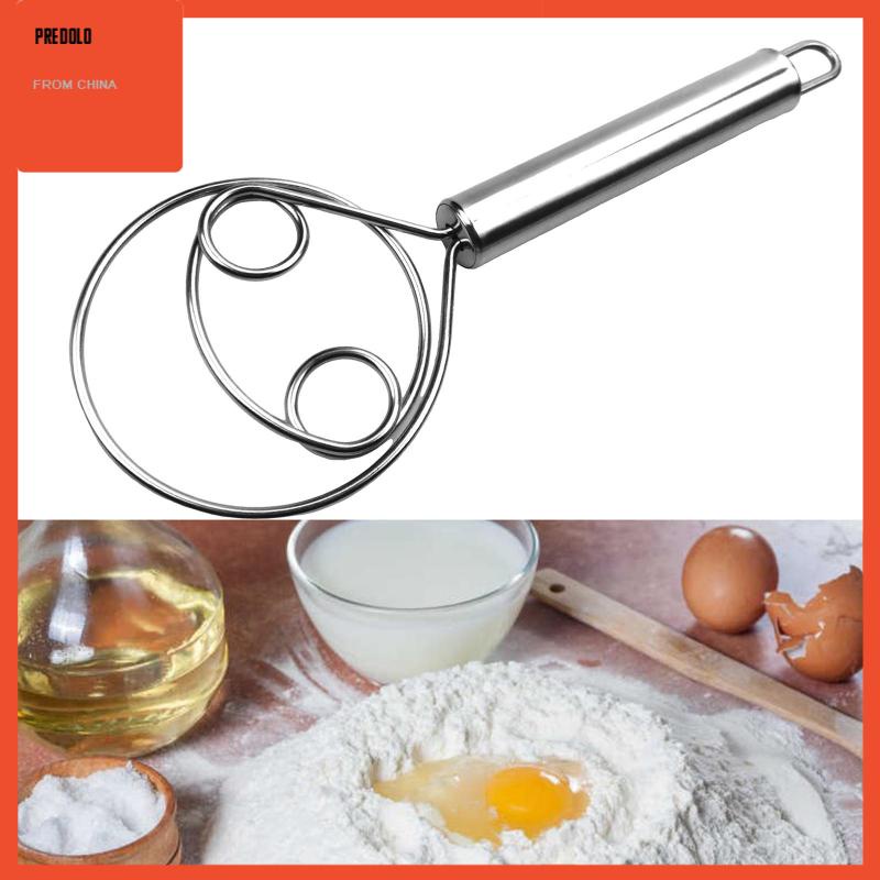 [Predolo] Kocokan Tepung Danish Whisk Manual Kocokan Tradisional Belanda Untuk Dessert Pastry