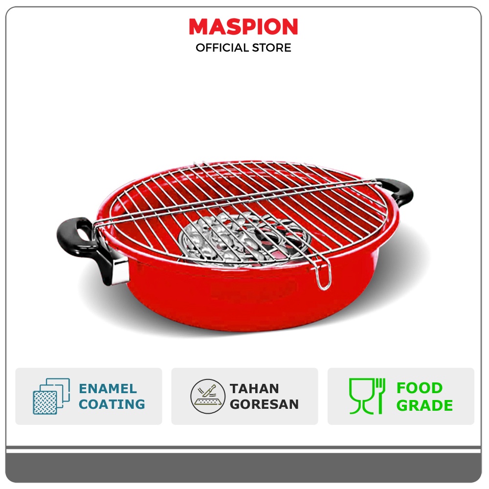 Maspion Panda Panggangan Enamel Magic Roaster Ceria 33 cm
