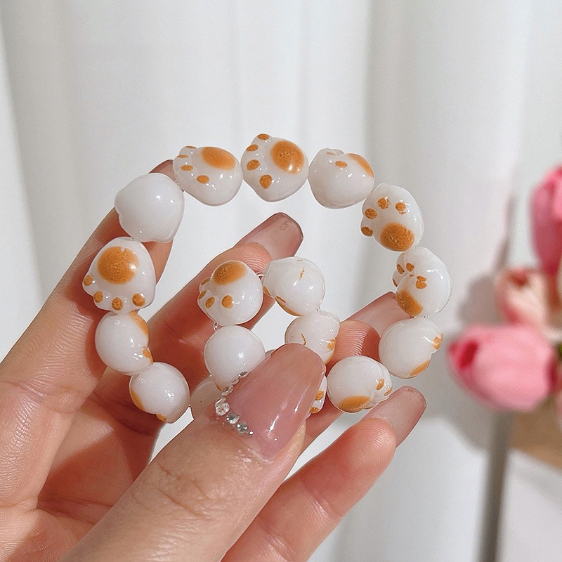 Gelang Bracelet Warna Gradasi Cakar Kucing Warna Warni Manis Japan Korea Gaya Baru Lucu Manis