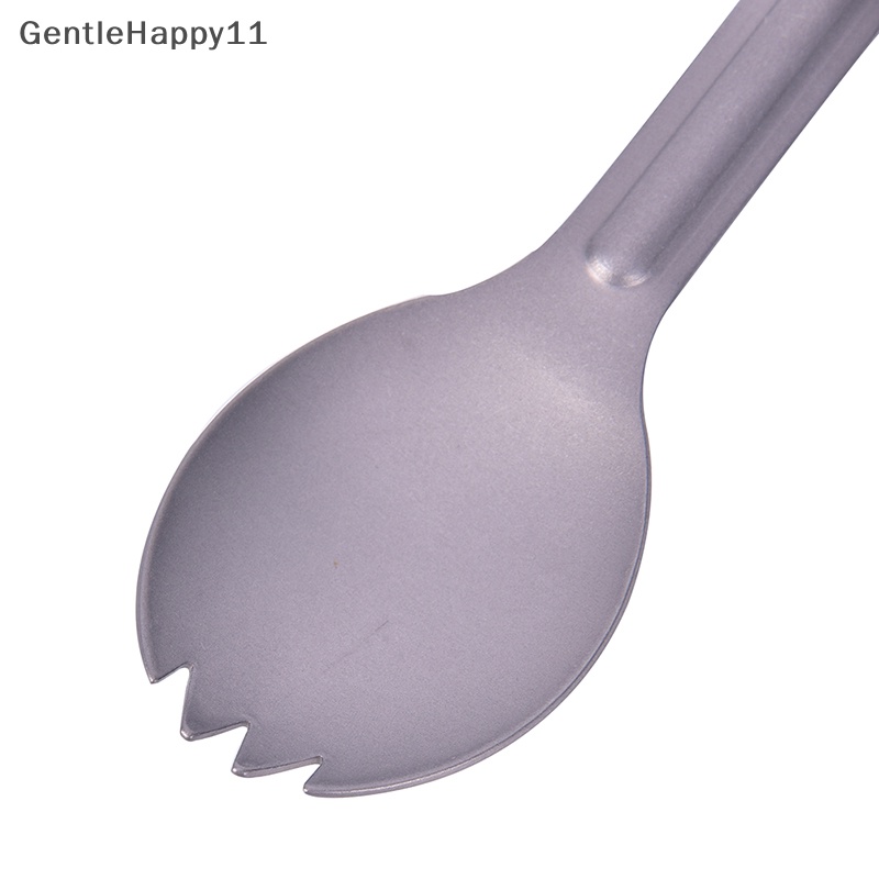 Gentlehappy Outdoor Titanium Spork Gagang Panjang Sendok Garpu Portable Spork Cutlery id