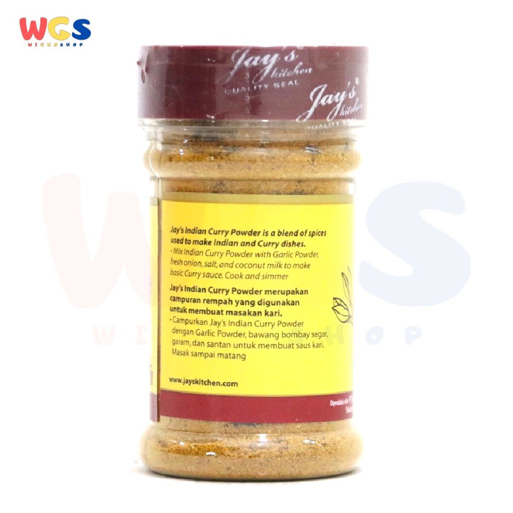 Jay's Kitchen Jays Indian Curry Powder 65 gr - Bumbu Kari Bubuk India