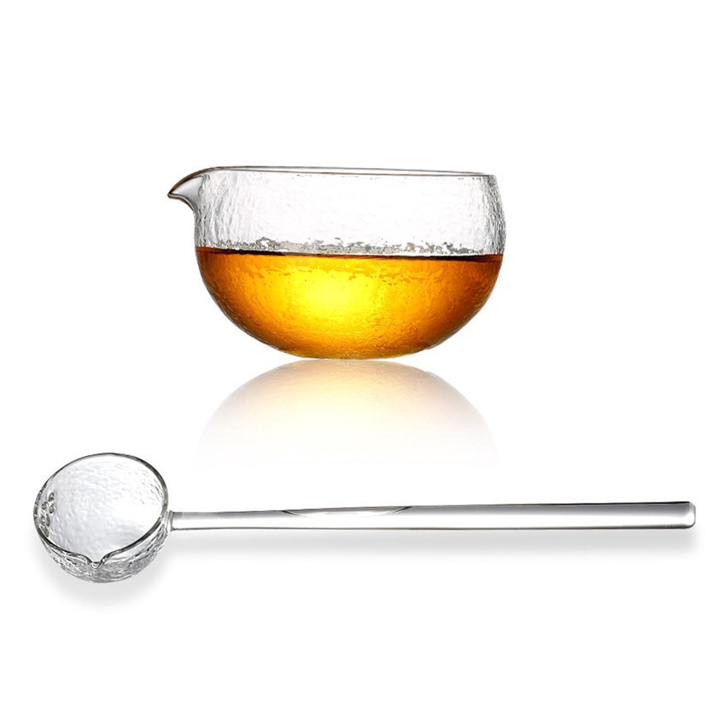 Sendok Mangkok Matcha Kaca Dengan Pouring Spout Gift Gaya Jepang Untuk Kantor