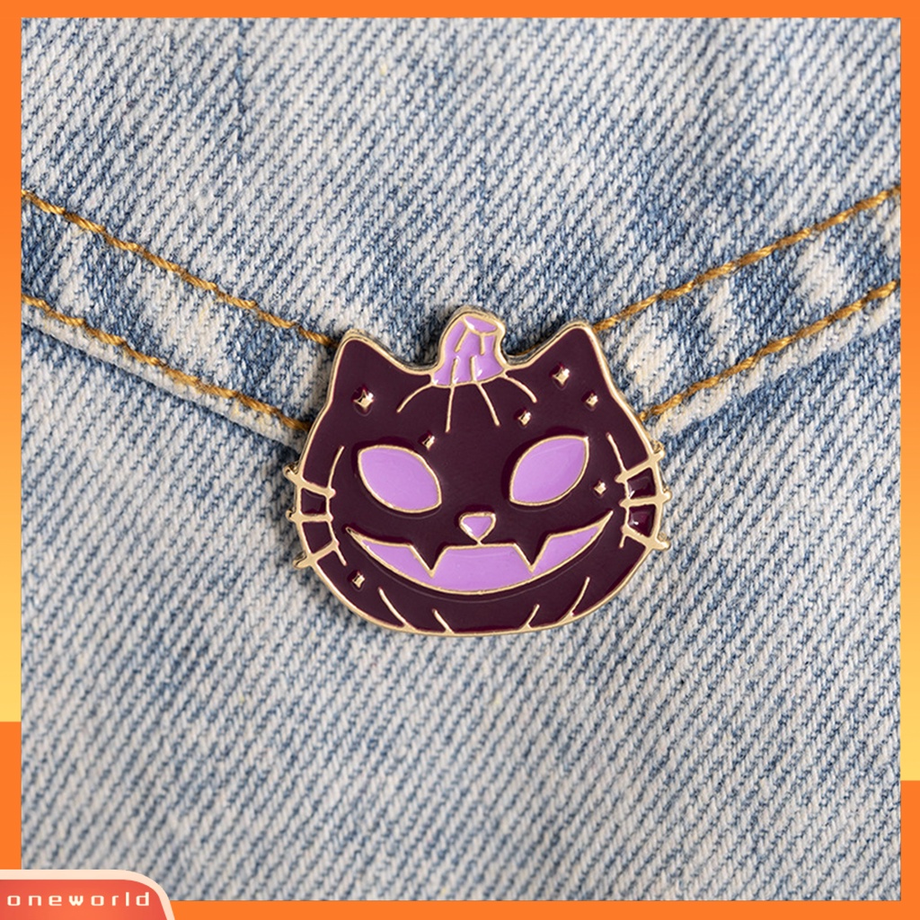 [ONE] Bros Halloween Anti Gores Menarik Alloy Kartun Labu Bros Pin Untuk Ransel