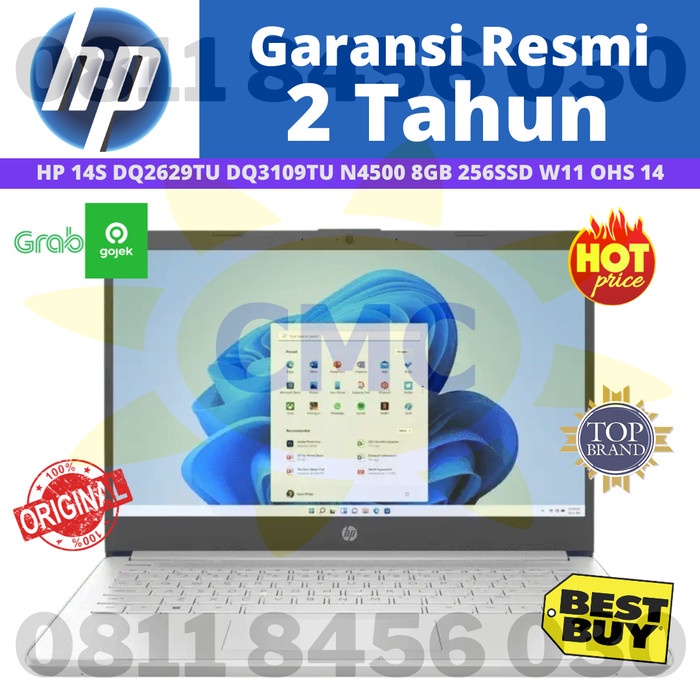 HP 14S DQ3109TU N4500 8GB 256GB SSD W11 OHS