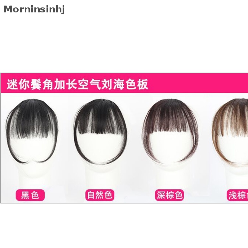 Mornin Klip Dalam Hair Extension Fringe Poni Depan w/ Hair Temples id