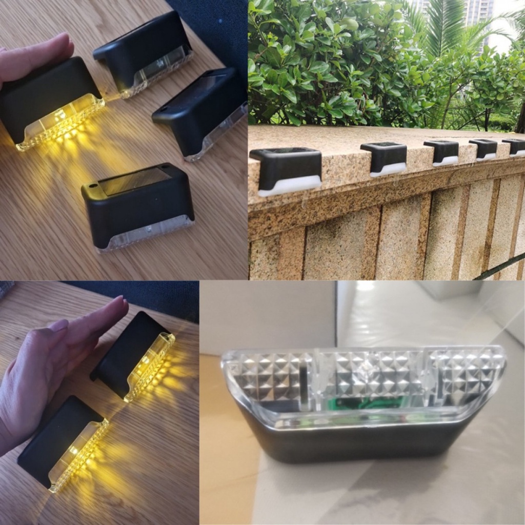 YANKE Lampu Taman Hias Pagar Balustrade Light Solar IP65 RGB 4 PCS