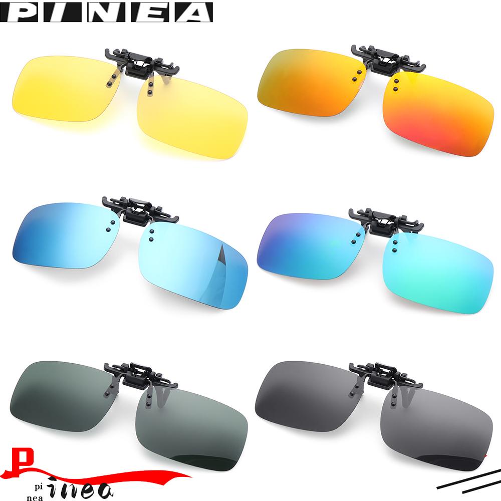 Nanas Clip-on Kacamata Hitam Outdoor Untuk Kacamata Resep Kacamata Anti Silau Night Vision