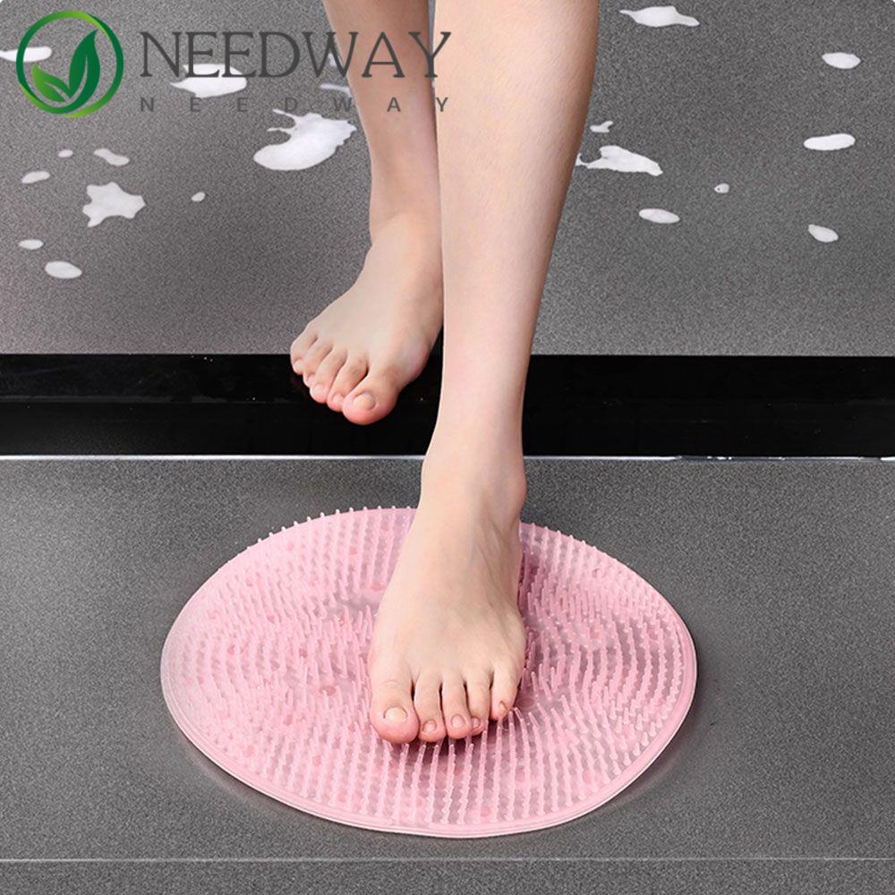 Needway   Bath Massage Cushion Shower 31cm Untuk Lazy Cleaning Tools Aksesoris Kamar Mandi Barang Rumah Tangga Bath Mat