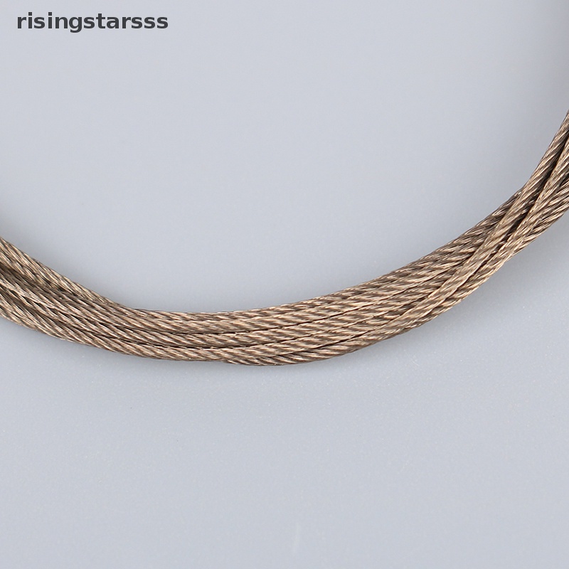 Rsid Span-new 2Pcs /set Kawat Baja Titanium Wire Garis Anti Besar Dengan Pin Pancing Kawat Depan Jelly