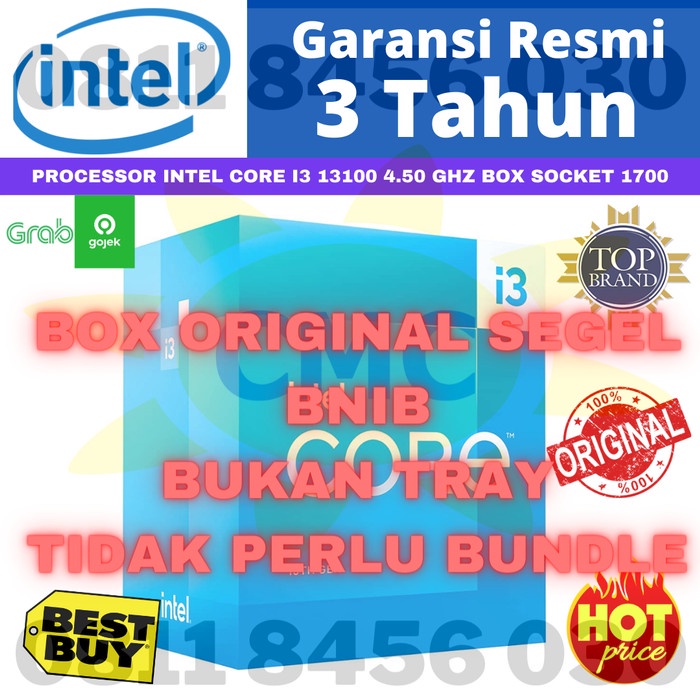 PROCESSOR INTEL CORE I3 13100 4.50 GHz BOX SOCKET 1700