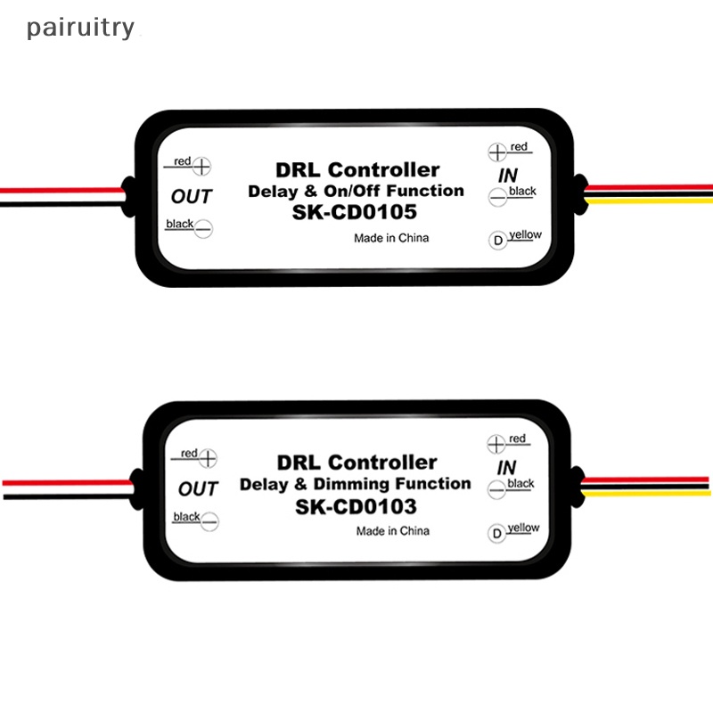 Prt 1Pc DRL Controller Auto Mobil LED Daytime Running Light Relay Harness Dimmer PRT