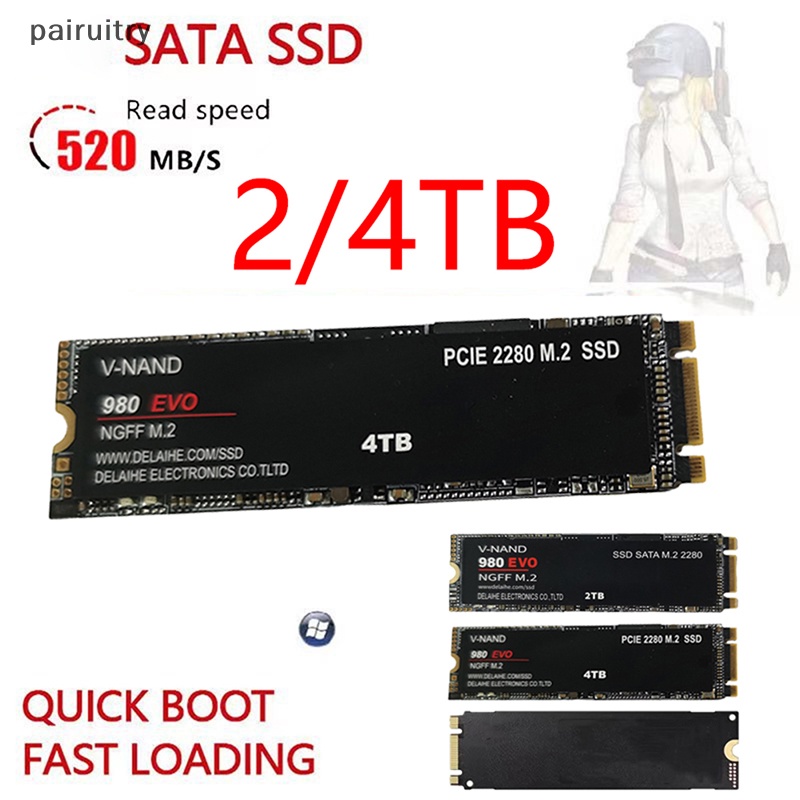 Prt SATA 2280m.2 SSD NGFF 980evo Plus Hardisk Internal Solid State Drive 128GB M.2 2/4TB for laptop Komputer PRT