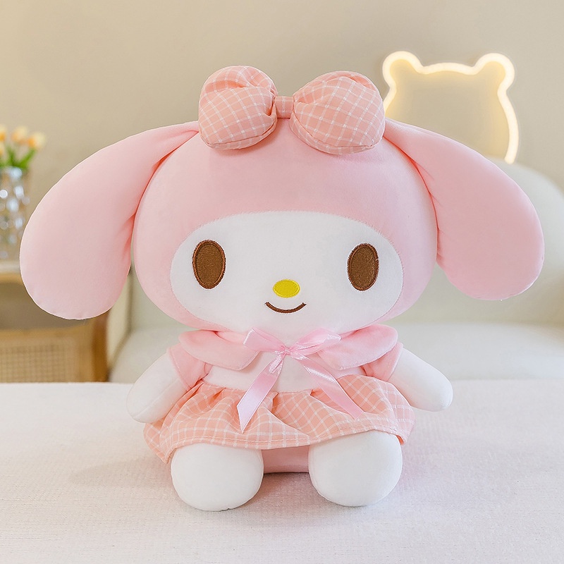 Mainan Plush Kartun Lucu Baru Kuromi Doll Melody Plush Toy Untuk Pacar