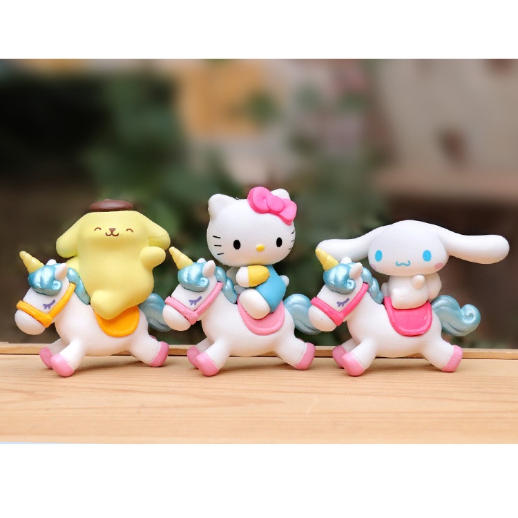 6buah /set Dari Mainan Boneka Action Cinnamoroll Kuromi MyMelody Kartun Lucu Baru, Dekorasi Kue Buatan Tangan