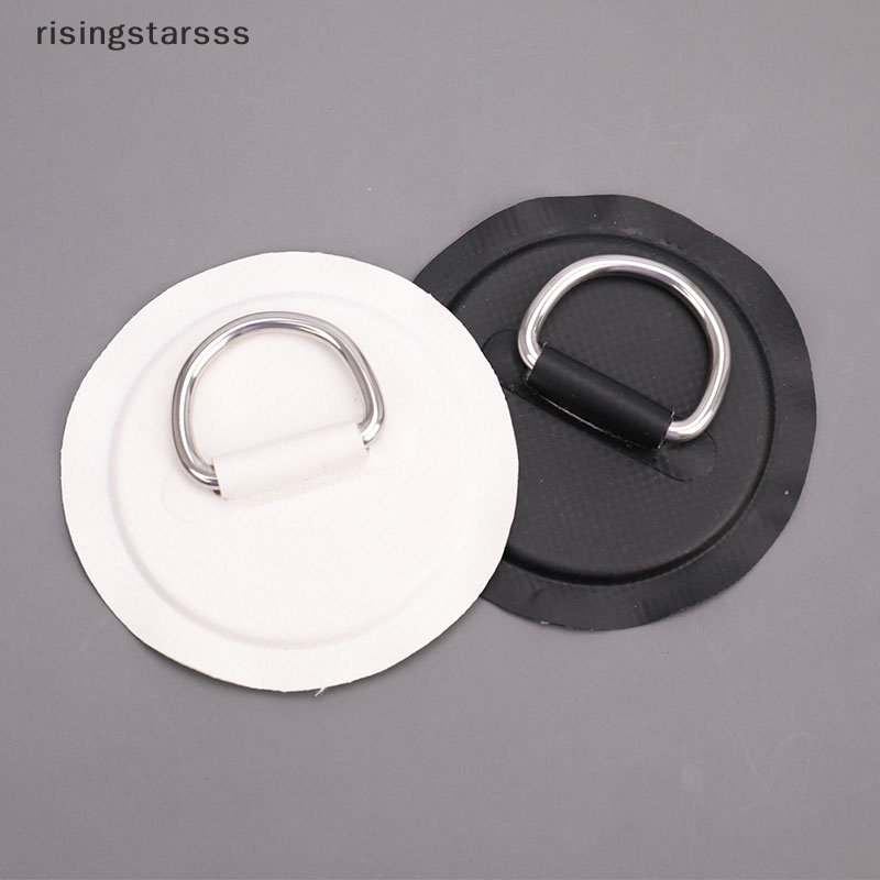 Rsid Span-new 4Pcs Papan Surfing Perahu Perahu Perahu PVC Patch D Ring Deck Rigging Sup Bulat Ring Pad Jelly