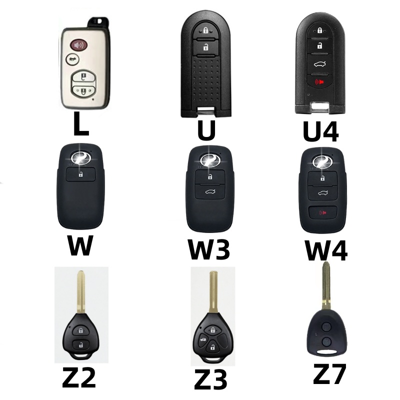 F0r Toyota Keyless/Key Less/Sarung Kunci Kulit Smart Entry/Casing Remote Push Start