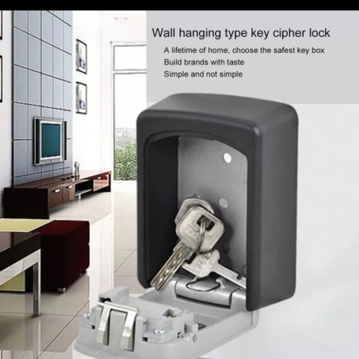 

key locker password locker pin key storage key box kotak kunci pin - Hitam