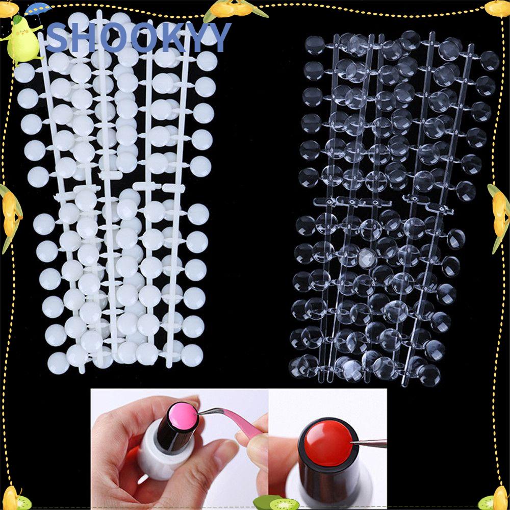 Chookyy 120Pcs Meja Goyang Rak Tahan Lama Manicure Nail Art Tips Tool