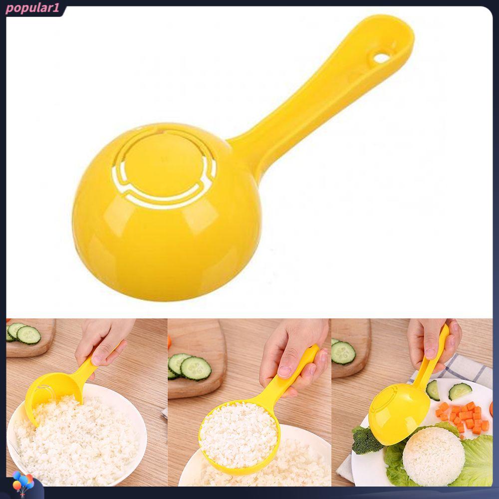 Populer 4Pcs /Set Sendok Nasi Cetakan DIY Setengah Bulat Congee Spoon Rice Ball Spoon