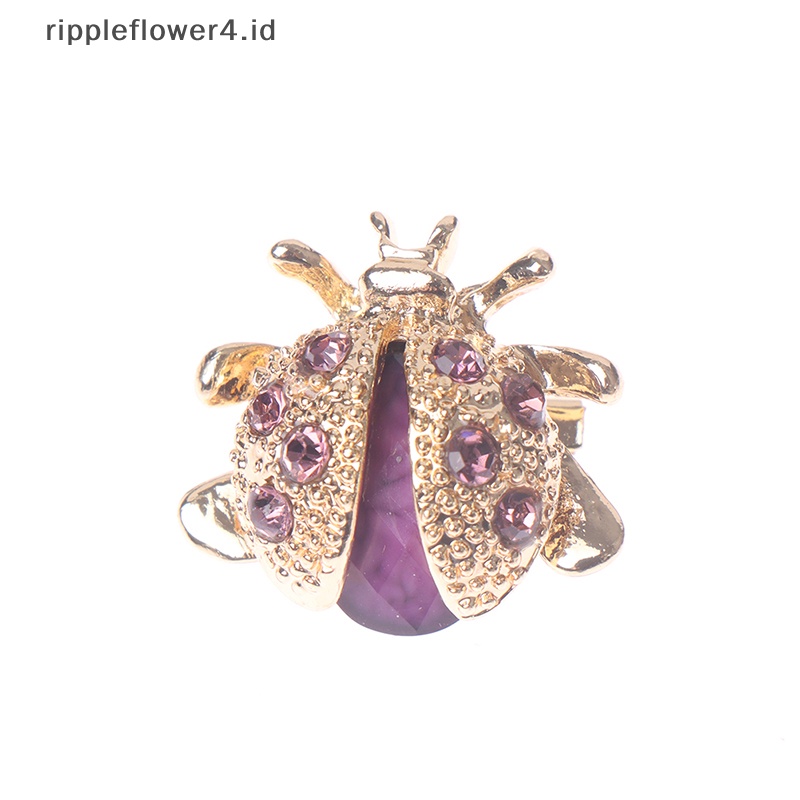 {rippleflower4.id} Fashion Lucu Serangga Bros Lencana Pin Hewan Pesta Santai Setelan Korsase Hadiah~