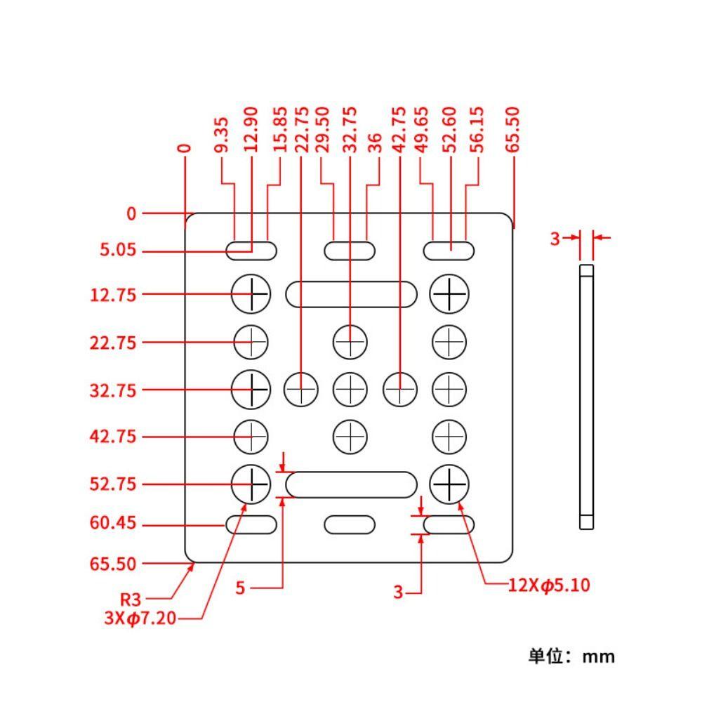 Populer Roda V Dengan Plat Part Printer 3D Kecil Tahan Lama Untuk Profil Aluminium 2020