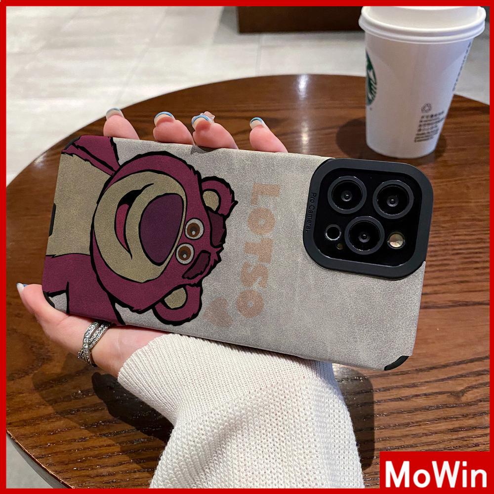 Case iPhone 14 Pro Max iPhone Case Murid Penutup Mata Suede Tahan Guncangan Kamera Case Perlindungan Cute Pink Bear Kompatibel dengan iPhone 13 Pro Max 12 Pro Max 11 Xr Xs Max 7Plus 8Plus