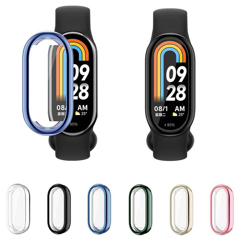 Soft TPU case Pelindung Layar Untuk Xiaomi Mi Band8 Smartwatch Full Cover Pelindung Shell case Untuk Mi Band8 Aksesoris