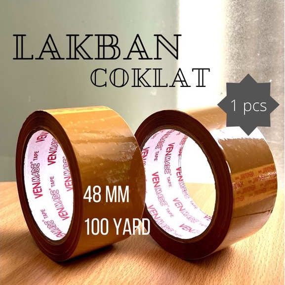 

LAKBAN COKLAT /MERK VENMADE / 2" inch / 48MM X 100Y
