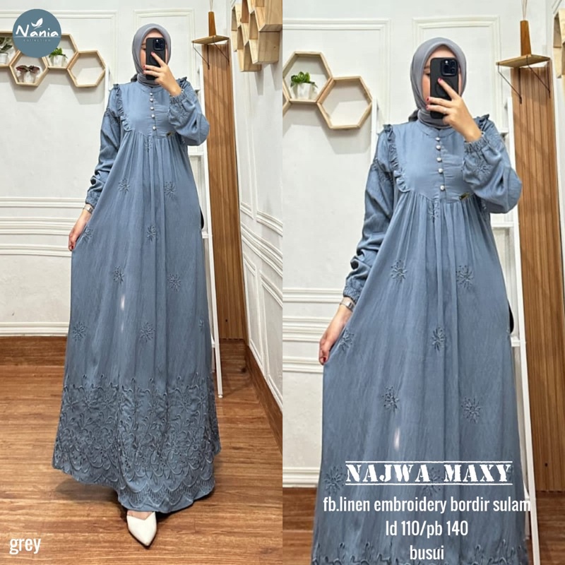 NAJWA MAXY ORI NANIA | Linen Embroidery bordir sulam