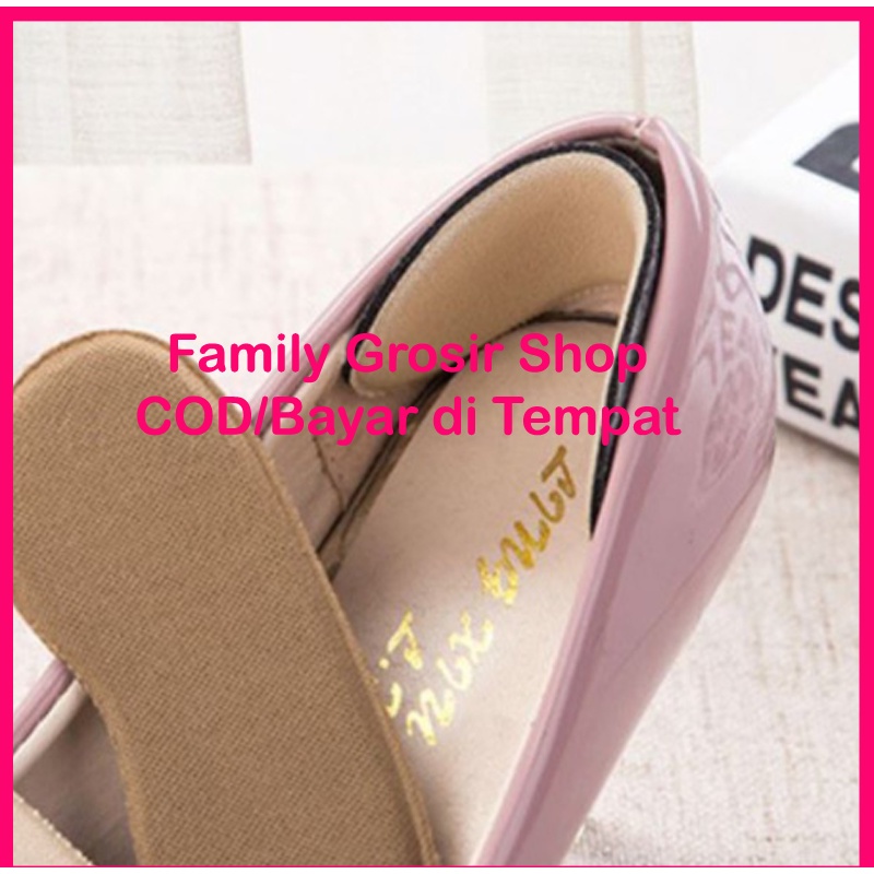 (1 Pasang) Insole Hitam 2mm/5mm Tumit Kaki Sepatu Insole Heels Protector