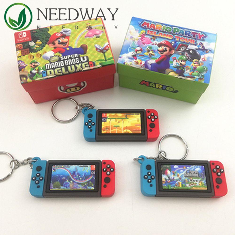 Needway   Super Mario Gantungan Kunci Koleksi Model Figure Mainan Action Figure Hadiah Anak Mario Key Rings