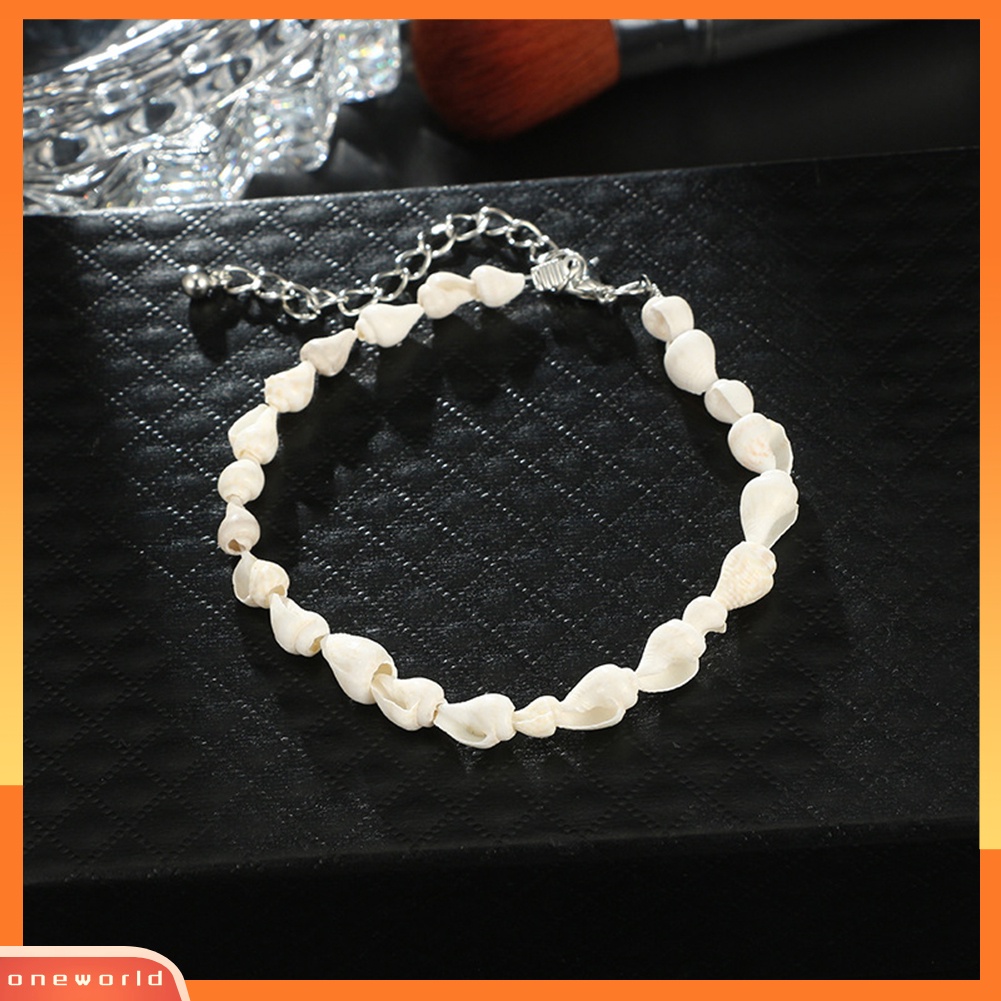 [WOD] 2pcs /Set Wanita Bohemia Shell Kaki Rantai Gelang Kaki Ankle Bracelet Barefoot Jewelry