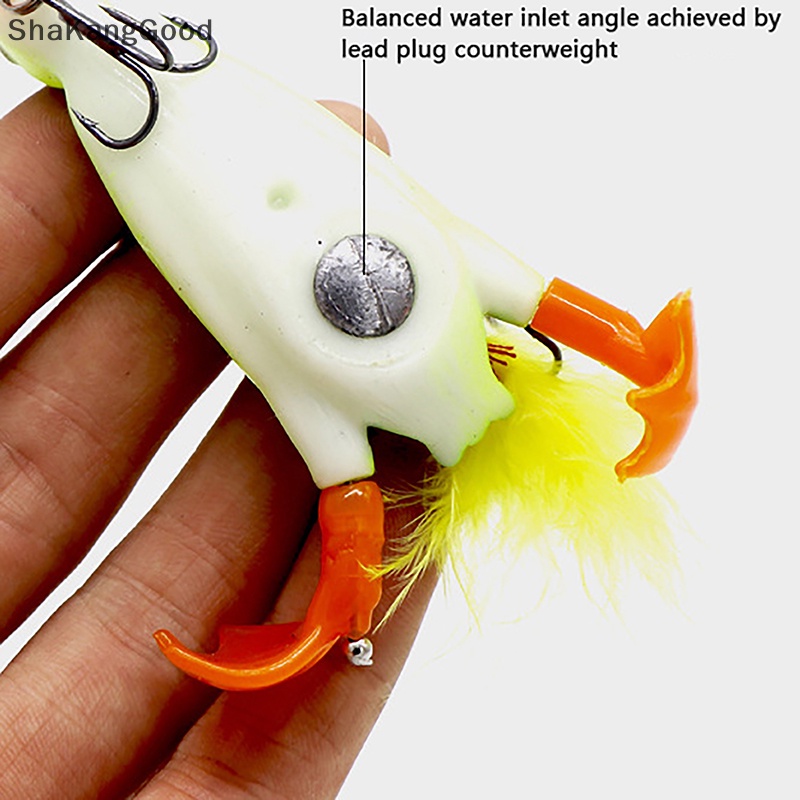 Skid 59mm 14g Floag 3D Suicide Duck Fishing Lures Untuk Bass Pike Umpan Manusia Hidup Whopper Wobblers Pesca SKK