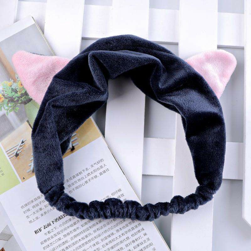 COD - SM88 - Bandana Bando model Kuping Kucing Headband Motif Telinga Kucing Bando Mandi Lucu