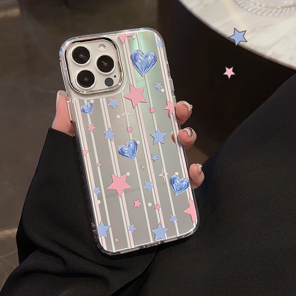 Cocok Untuk Iphone14 Pro Max iPhone Phone Case Permukaan Cermin Kamera Perlindungan Shockproof Kuat Kompatibel Dengan Iphone13 13pro 13prm iPhone 11 7Plus 8Plus Xr XS 12 Pro Max Phone Case