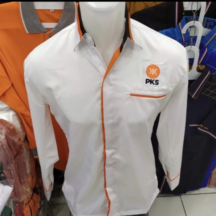 Kemeja lengan panjang partai pks terbaru