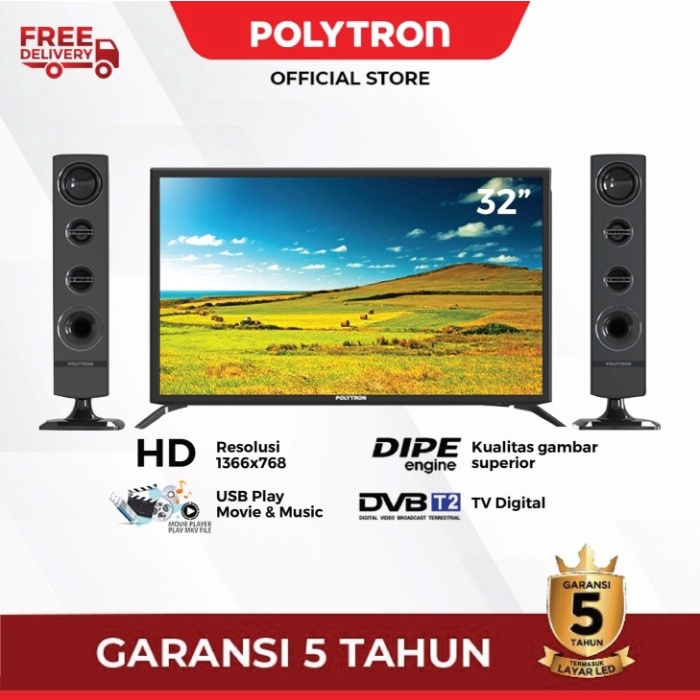 POLYTRON Cinemax Digital LED TV 32 Inch PLD 32TV1855