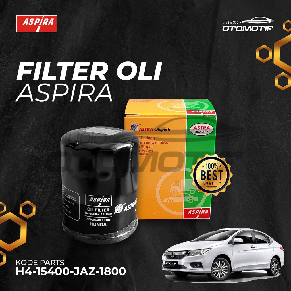 ASPIRA FILTER OLI HONDA CITY H4-15400-JAZ OIL FILTER