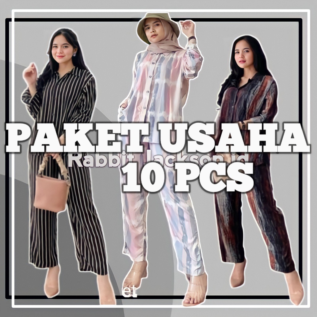 10 PCS PAKET USAHA GROSIR ONE SET RAYON