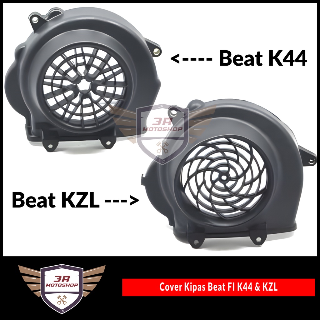 Tutup Cover Kipas Samping Beat FI 2012 - 2019 ( 19610KZL930 &amp; 19610K44V00 )