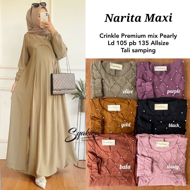 NARITA MAXY ORI SYAKIRA | Ld105 Crinkle Premium mix Pearly