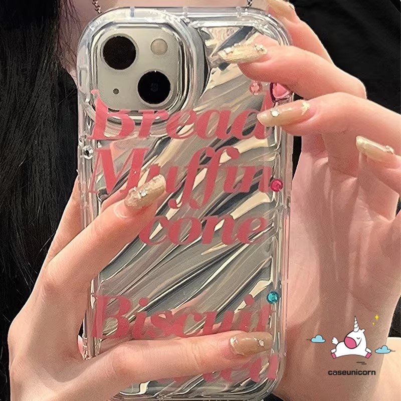 IPHONE Fashion Kreatif Huruf Sederhana Mewah 3D Stereo Corrugation Case Kompatibel Untuk Iphone14 11 7Plus XR 13 12 Pro MAX X7 8 6 6S Plus XS MAX SE 2020 Dazzle Color Card Case