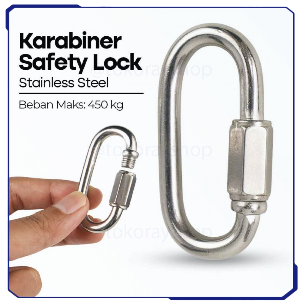 Karabiner Safety Lock Stainless Steel - XD-8619