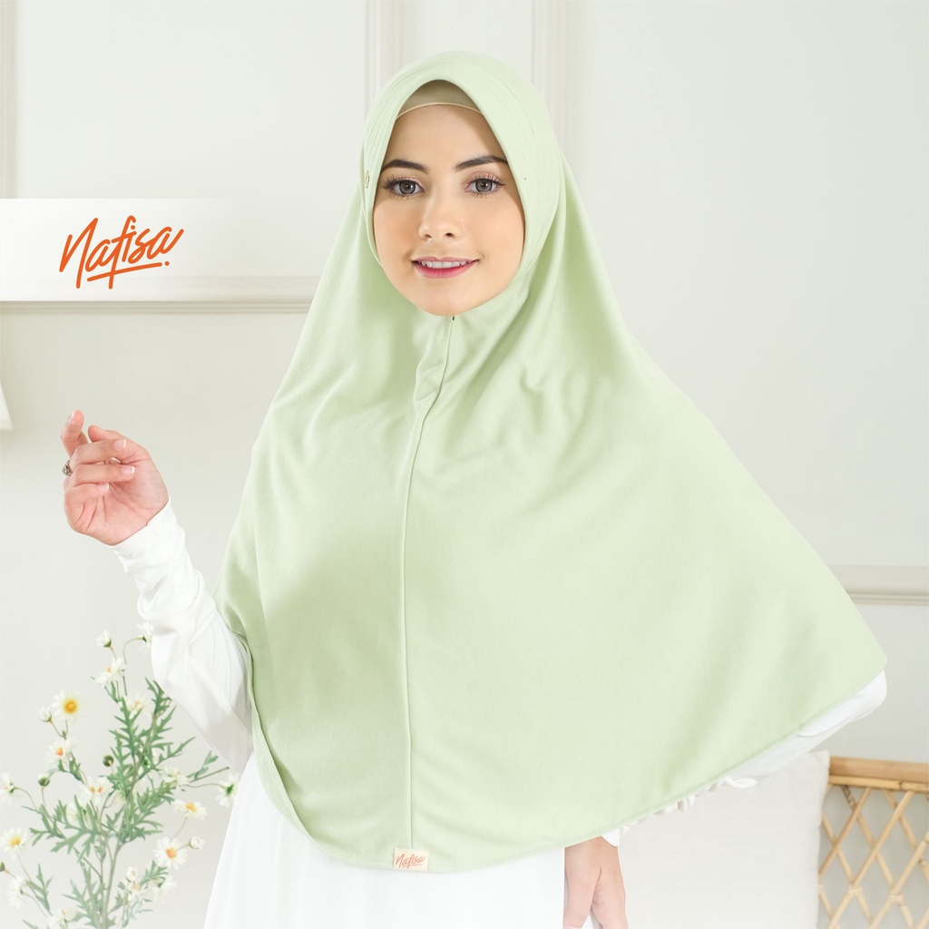 TERLARIS COD..Jilbab Asha PREMIUM | Hijab Instan Bergo Pet Antem | Jilbab Kain kaos super DOUBLE NIT