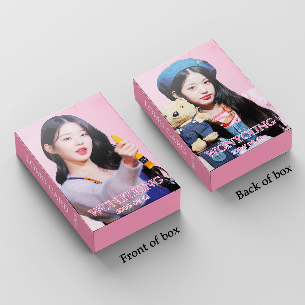 55pcs /box WONYOUNG IVE Photocards Kartu Lomo Kpop Postcards Collection