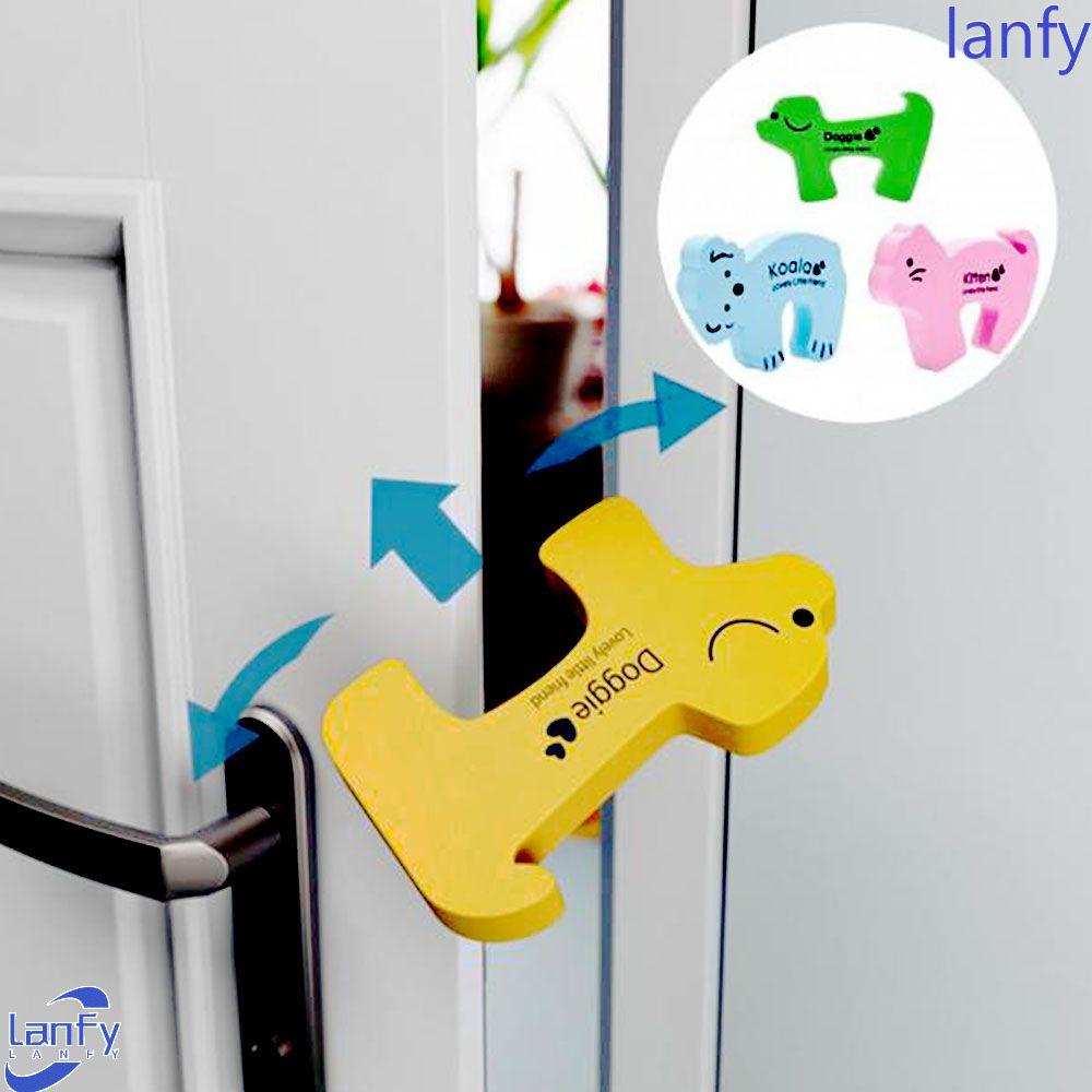 Lanfy Koala Door Stopper Anjing Kreatif Bantalan Anti Tabrak Penangkap Pintu Blok Keamanan Pintu Kartu Safety Mainan Crash Handle Bumper