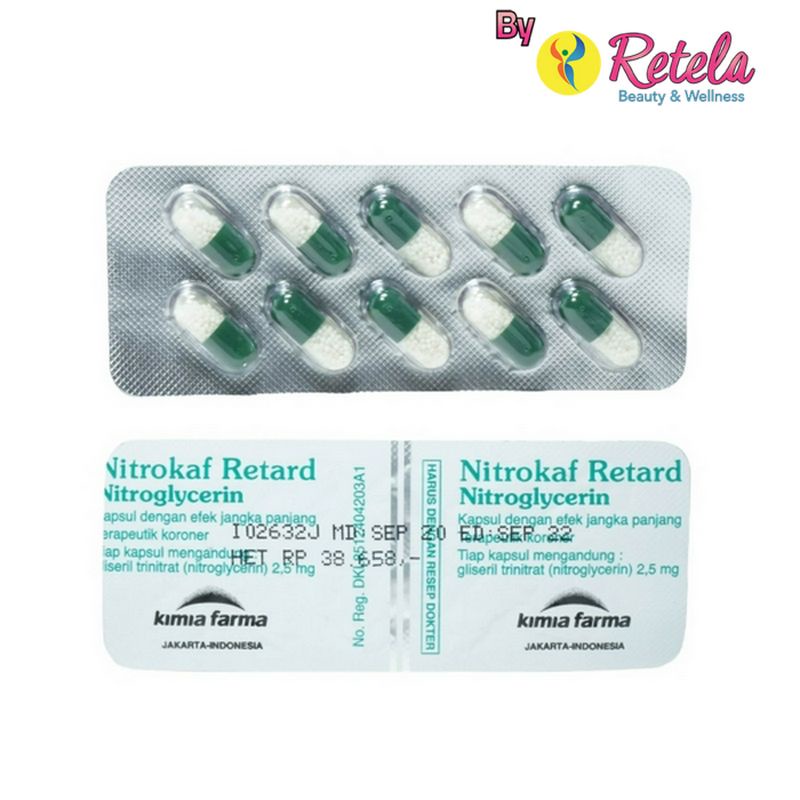 NITROKAF RETARD 1 STRIP 10 TABLET