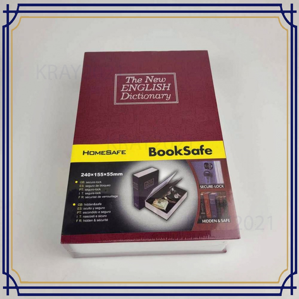 Security Dictionary Jewelry Key Lock Book Storage AK129