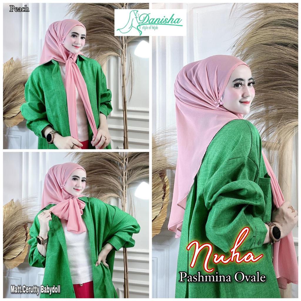 Jilbab Pashmina Oval Nuha Ori Danisha Hijab BY ATHIRTEXTILE